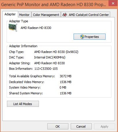 Amd Radeon Hd 8670m   Windows 7 64 -  4
